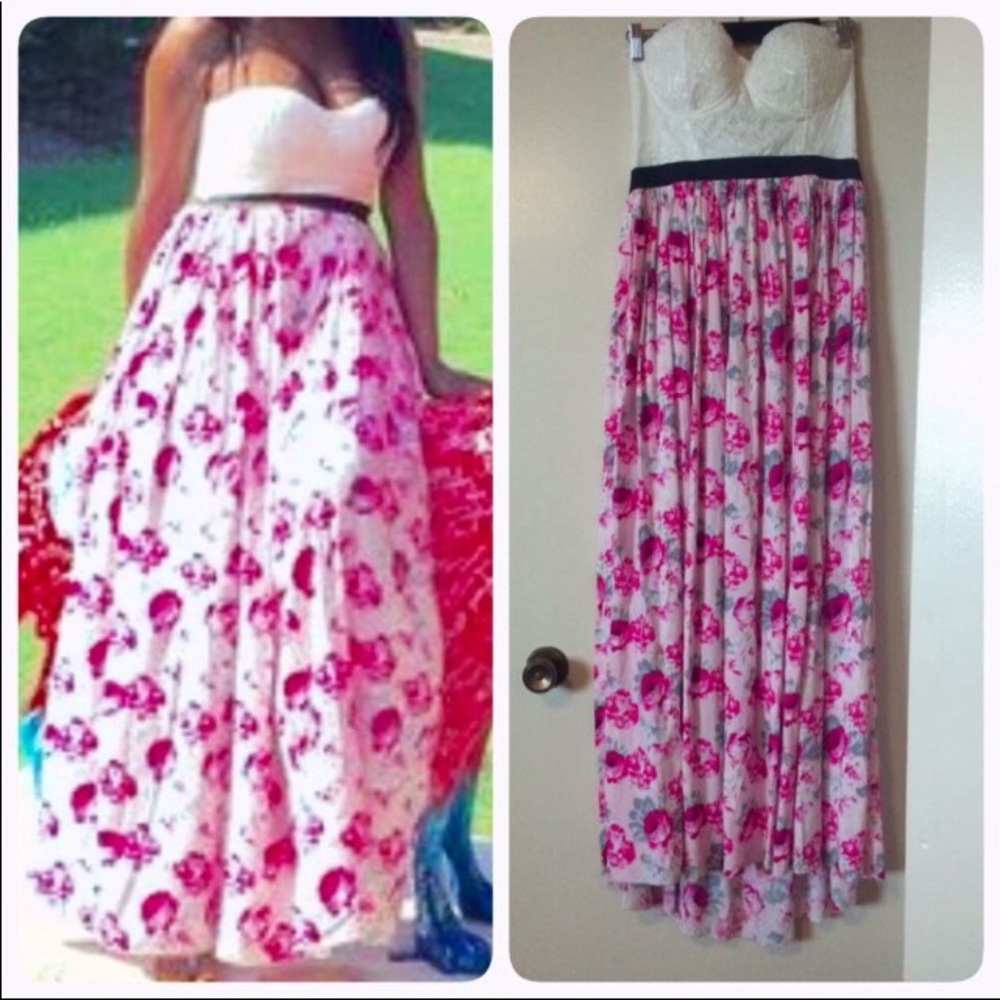 Floral dress in large size